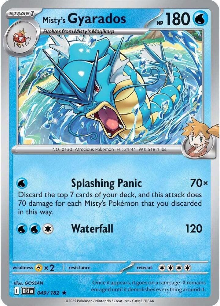 Destined Rivals Misty's Gyarados [Holo] Pokémon card